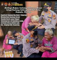Nenek Nurbaidah, Kagum Dengan AKP. Koko Ferdinan Sinuraya SH.MH Sosok Kapolsek yang dekat Dengan Masyarakat