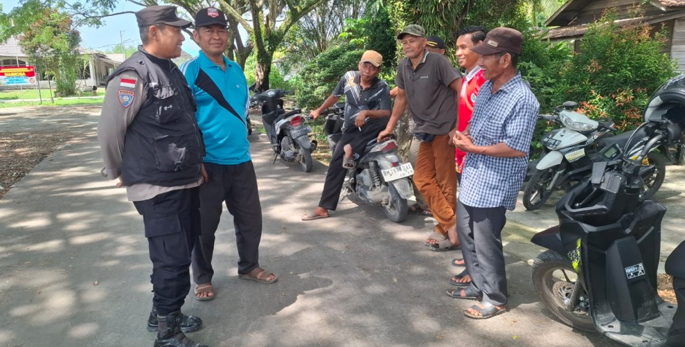Polsek Rupat Ajak Warga Manfaatkan Lahan Produktif untuk Perkuat Ketahanan Pangan