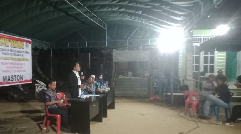Ketua DPRD Rohil Serap Aspirasi Masyarakat Pelita