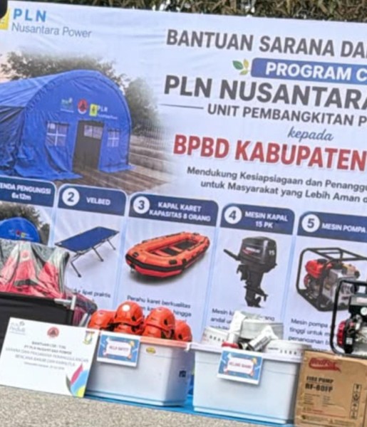 BPBD Kampar Terima Bantuan CSR Sapras Penanggulangan Bencana dan Karhutla dari PLN Nusantara Power