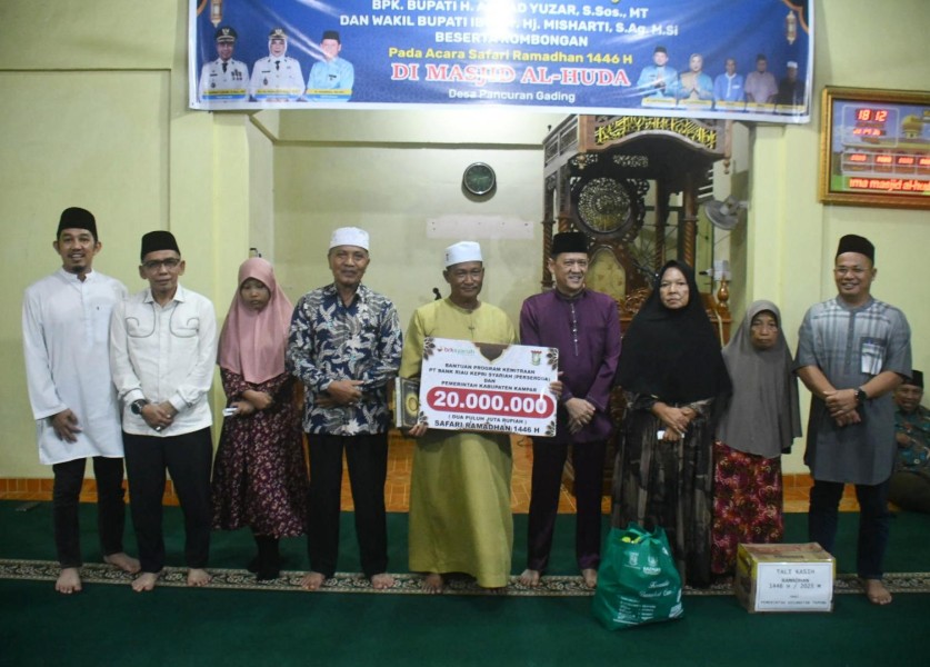 Sekda Kampar Hambali, Safari di Masjid Al Huda Dusun I Jl. Poros Desa Pancuran Gading Kecamatan Tapung