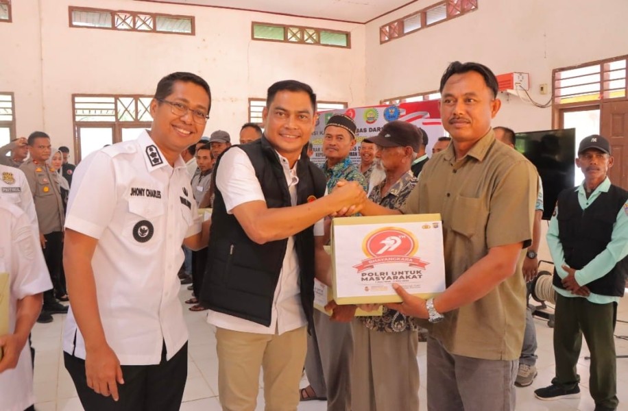 Polres Rohil Gelar Deklarasi Kampung Bebas Narkoba di Labuhan Tangga Baru