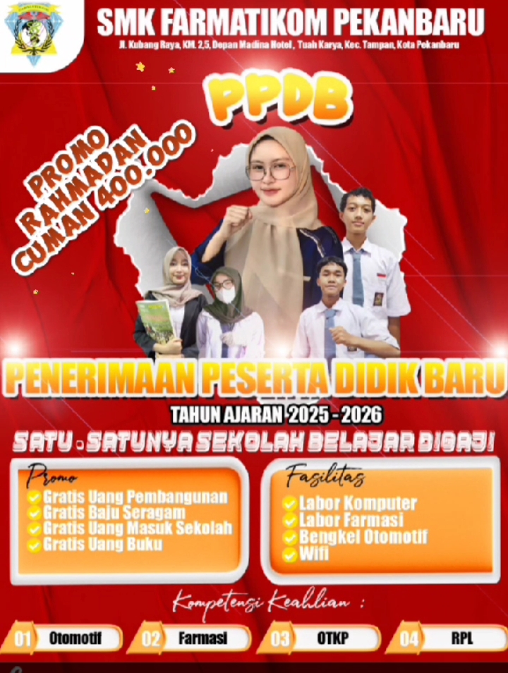 Promo Spesial PPDB Ramadhan! Daftar di SMK Farmatikom, Dapatkan Harga Khusus & Banyak Bonus