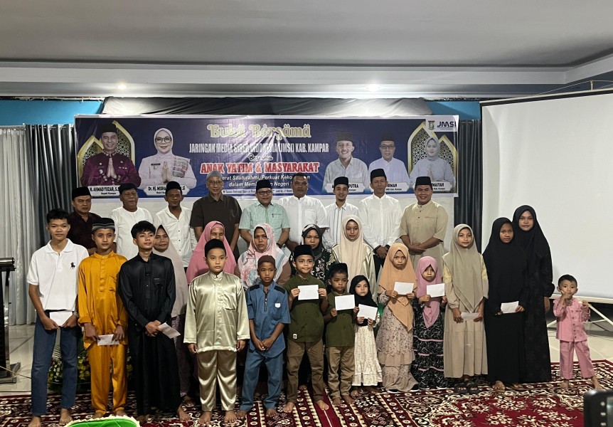 JMSI Kampar Gelar Bukber dan Santunan Anak Yatim, Pemda Beri Dukungan