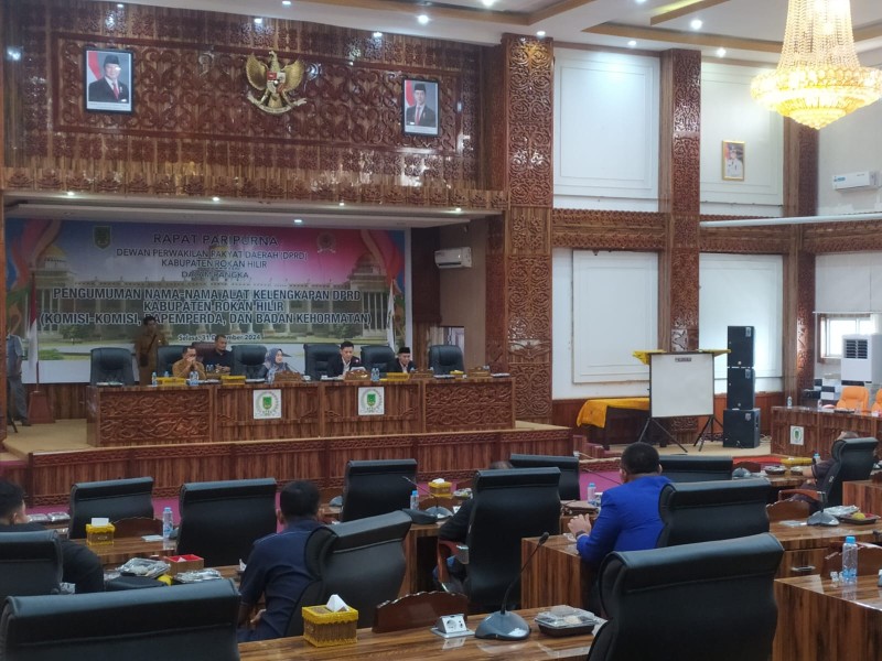 Struktur Komisi di DPRD Rohil Periode 2024/2029 Terbentuk