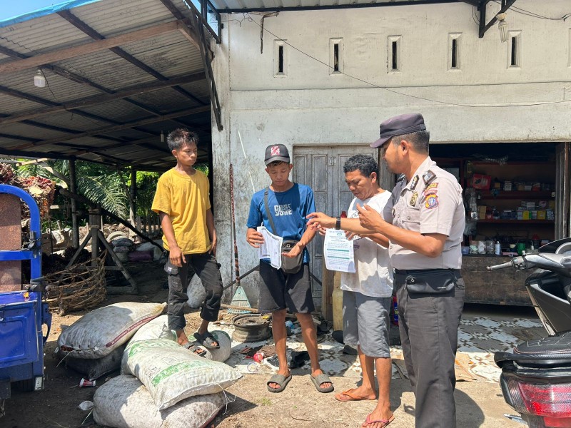 Bhabinkamtibmas Polsek Rupat Ajak Warga Perkuat Ketahanan Pangan dan Cegah Karhutla