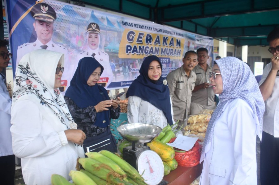 Wakil Bupati Kampar Misharti Gencarkan Gerakan Pangan Murah