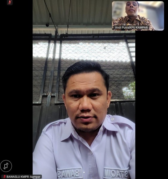 Bawaslu Kampar Beri Masukan Saat Rapat PPDP Secara Berkelanjutan Melalui SIPOL Semester I 2026