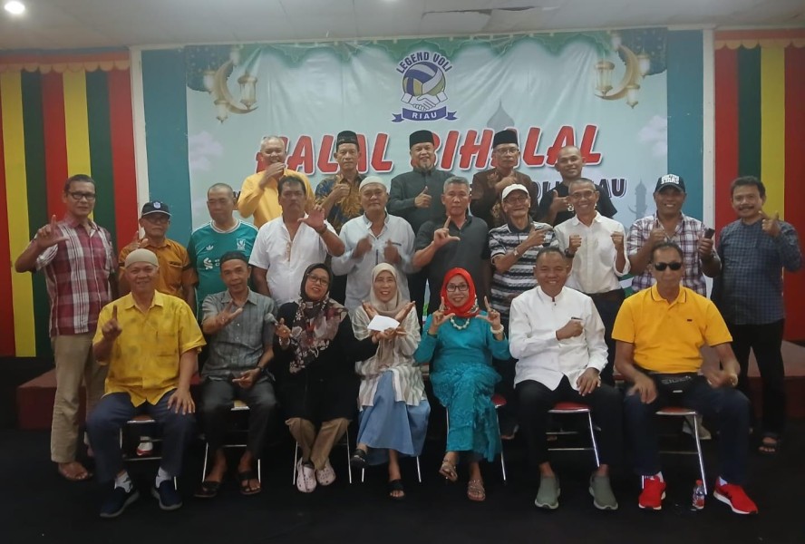 Halal Bihalal Legend Voli Riau, Ajang Pererat Silaturahmi dan Kekompakan