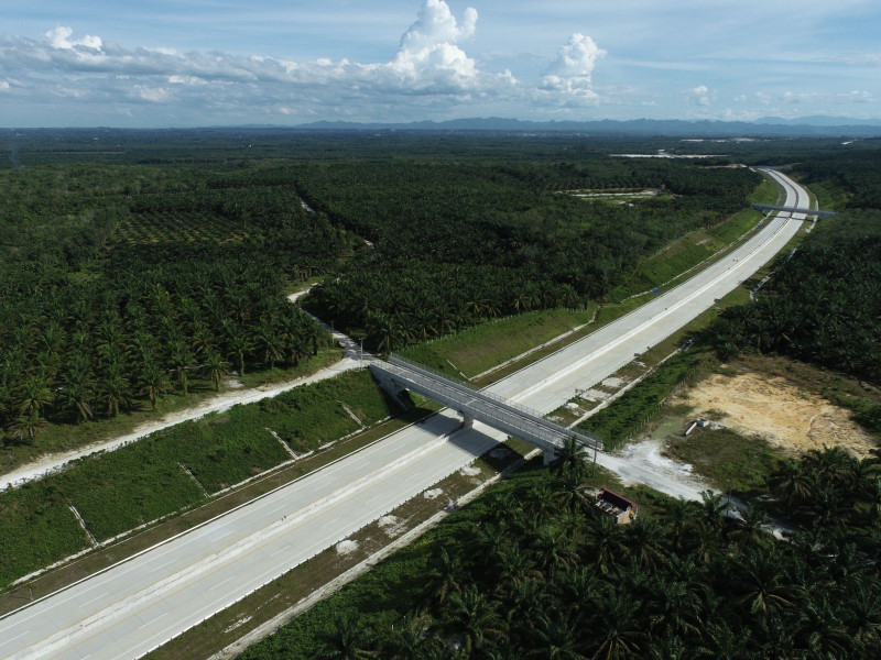 Sisa 9 Km Jalan Tol Pekanbaru - Bangkinang Telah Rampung