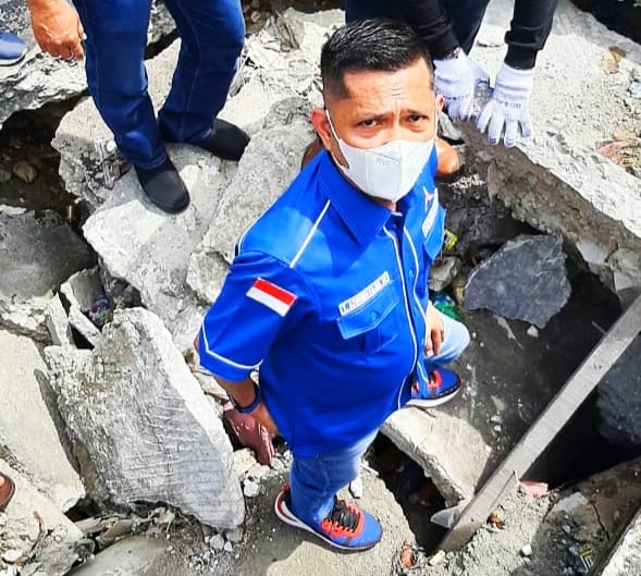 Azwendi Minta Kerusakan Box Culvert di Tangkerang Utara, Segera Diperbaiki