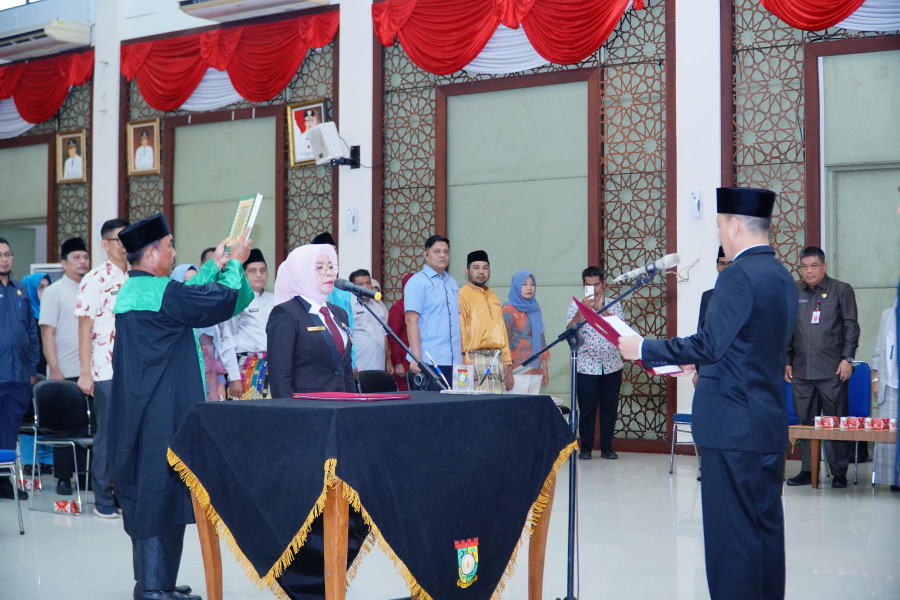 Resmi Dilantik Sebagai Pj Sekda Kampar, Ramlah: Semoga Bisa Membantu dan Jalankan Amanah dengan Baik