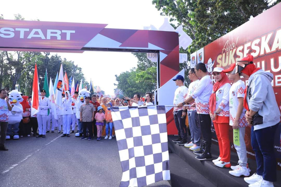 Jalan Sehat Pemko Pekanbaru Meriah dan Bertabur Hadiah