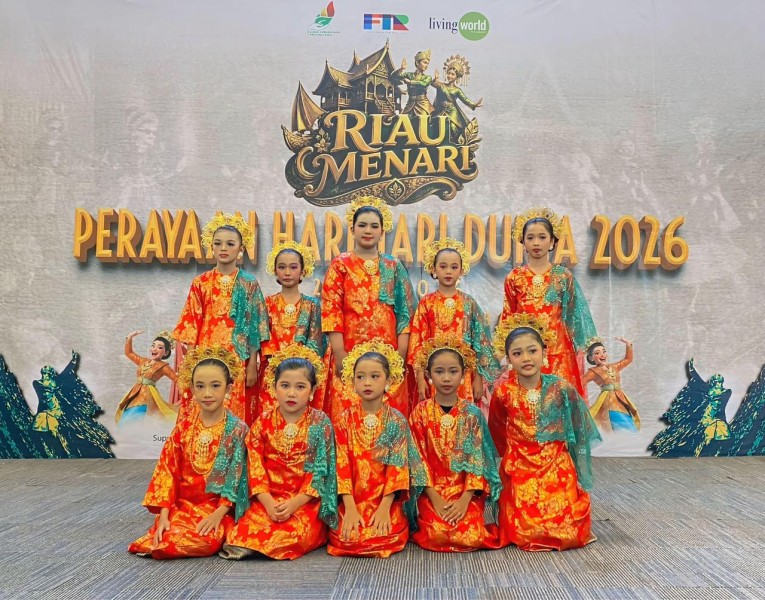 Sanggar Seni Kemilau Kids Tampil Memukau di Perayaan Hari Tari Dunia 2026 di Pekanbaru