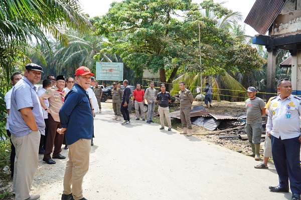 Tewas Akibat Portal, Pj Bupati Kampar Hambali Meninjau Langsung Lokasi ke PT. Ciliandra Perkasa