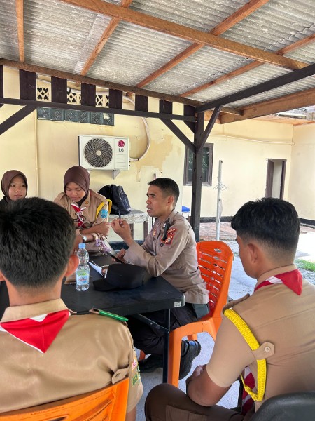 Generasi Muda Jadi Harapan, Polsek Rupat Kampanyekan Ketahanan Pangan ke Pramuka