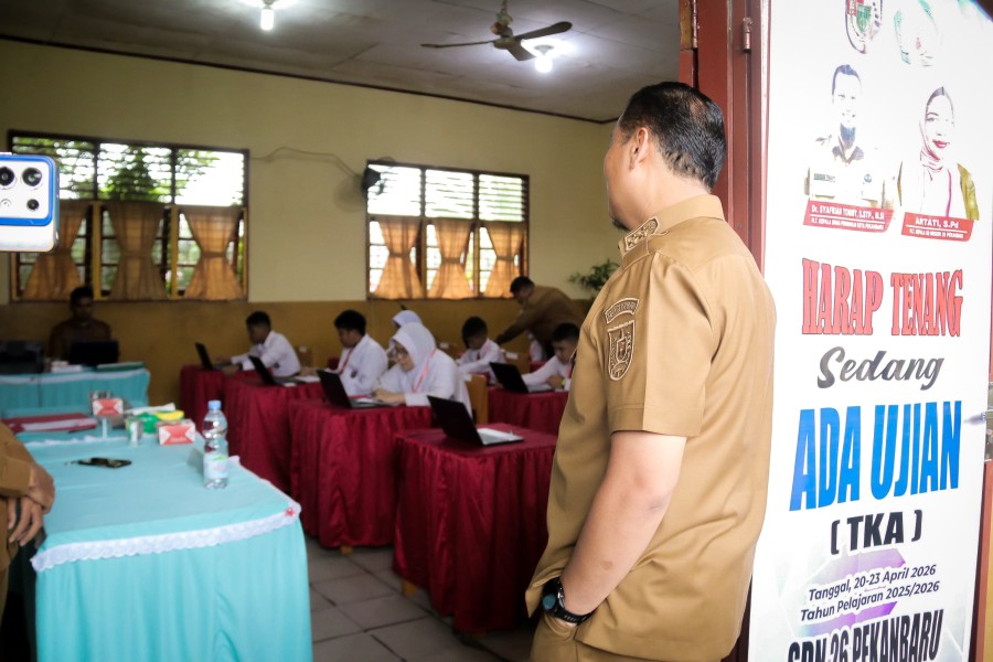 Wawako Tinjau TKA SD, Pastikan Ujian Berjalan Lancar