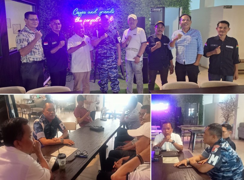 Pengurus Permaskab Meranti Silaturahmi dengan Dansatpom Lanud Roesmin Nurjadin