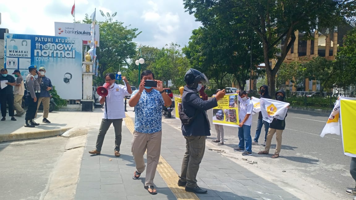 Orasi Dugaan Korupsi, Pronata : Sampaikan 7 Laporan Korupsi di Kejati Riau, Yang Terjadi di Kampar