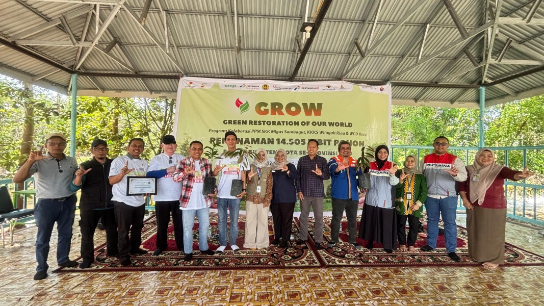 PT BSP Bersama SKK Migas Sumbagut Tanam Pohon di Dayun, Dorong Ekowisata dan Lingkungan Hijau
