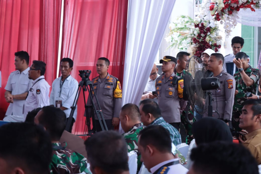 Libatkan 290 Personel Gabungan, Giat Pengamanan Pengundian dan Penetapan Nomor Urut Calon Berjalan Aman dan Lancar