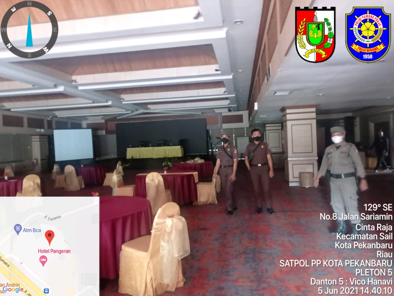 Petugas Cek Izin Keramaian Resepsi Pernikahan