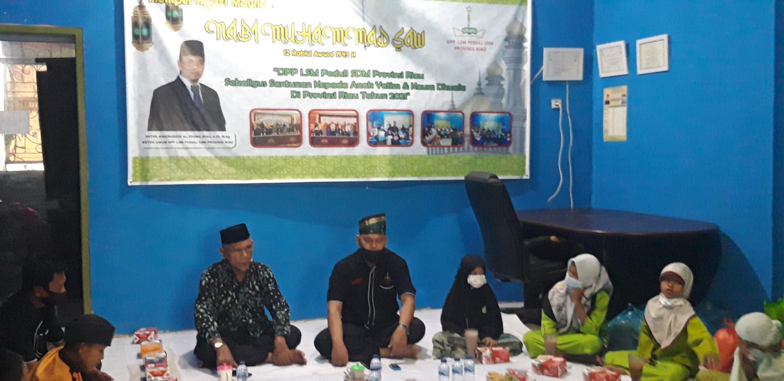 Pesan Ustadz Ayub Nahar 'LSM Peduli SDM Provinsi Riau' Teruslah Buat Kebajikan