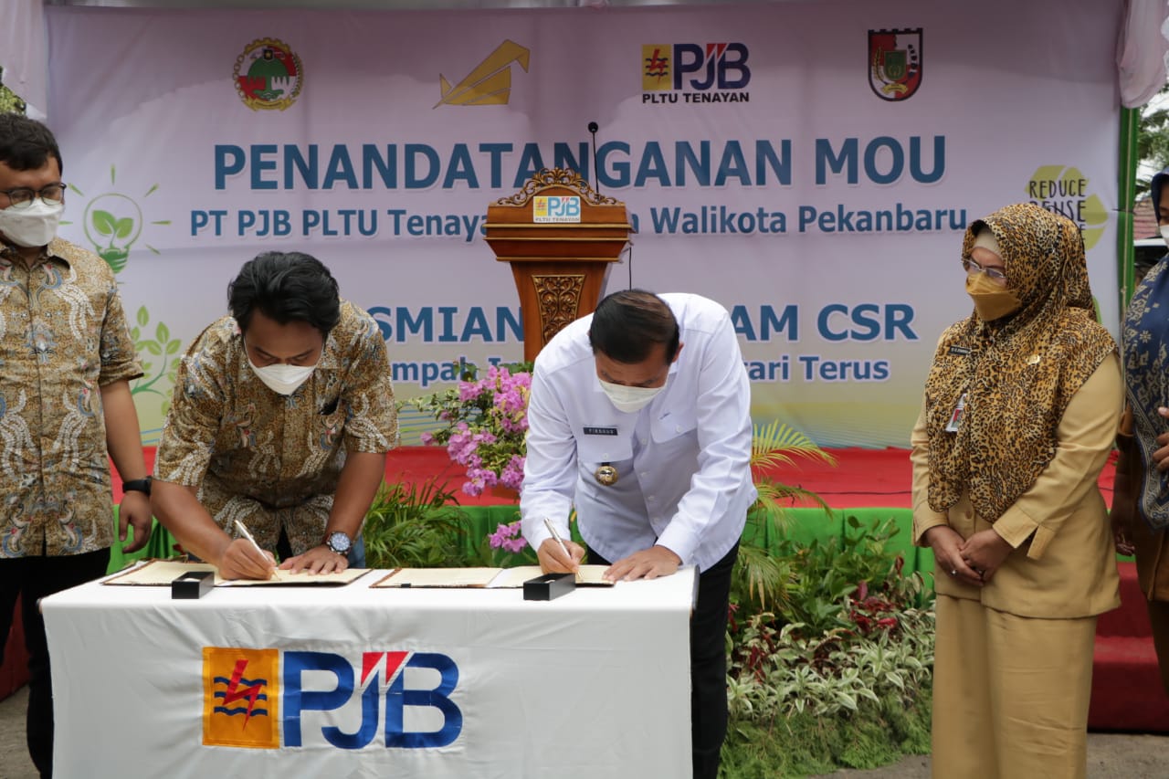 Pemko Pekanbaru Sinergi Dengan PJB PLTU Tenayan Raya Bentuk Bank Sampah Induk