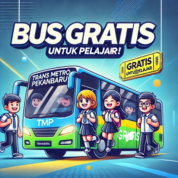 Asyik! Bus TMP Gratis untuk Pelajar Pekanbaru