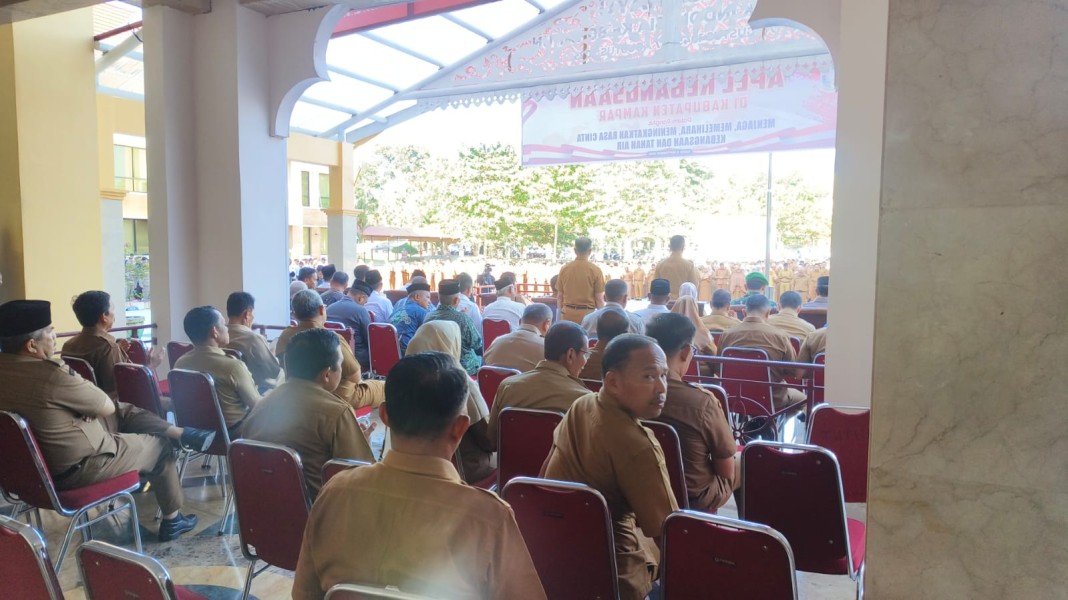 Tingkatkan Rasa Cinta Kebangsaan, Bupati Kampar Undang Forkopimda dan Stakeholder Gelar Apel