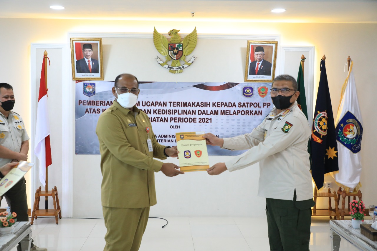 Satpol PP Kampar Terima Penghargaan dari Kemendagri RI, Ini Ucapan Kasat Nurbit