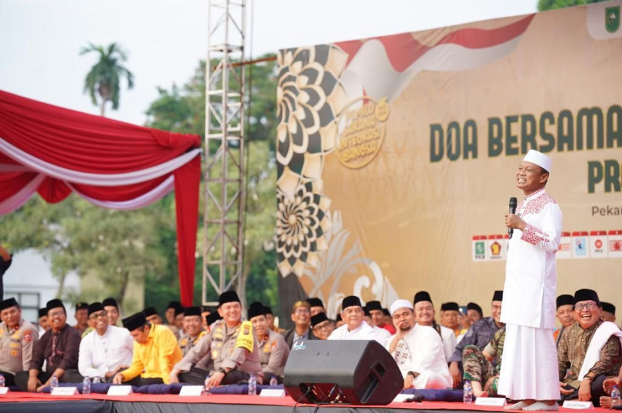 Doa Bersama Pemilu Damai 2024 Digelar Polda Riau, Das'ad Latif: Pemilu Jangan Baper