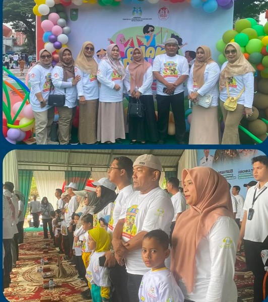 Wawako Dumai Hadiri Hari Peringatan Anak Nasional di Inhu