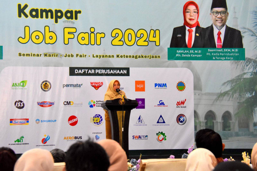 Mengatasi Pengangguran Mencapai 12.923 orang di Kampar, Pemerintah Buka Job Fair 2024