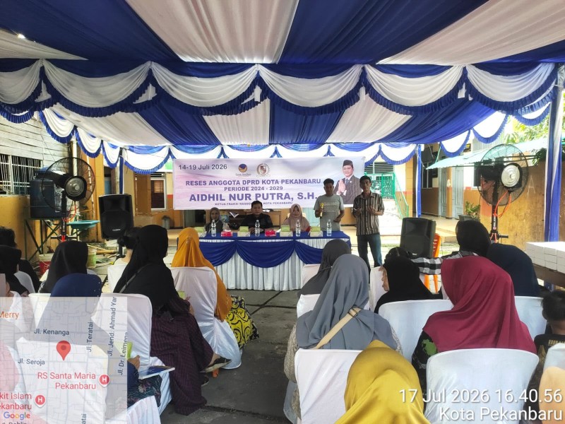 Aidil Nur Putra Jemput Aspirasi Warga Senapelan, Lampu Jalan hingga Jalan Berlubang Jadi Prioritas