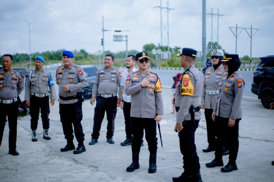 Kapolres Bengkalis Cek Kesiapan Arus Mudik Lebaran Idul Fitri 2025