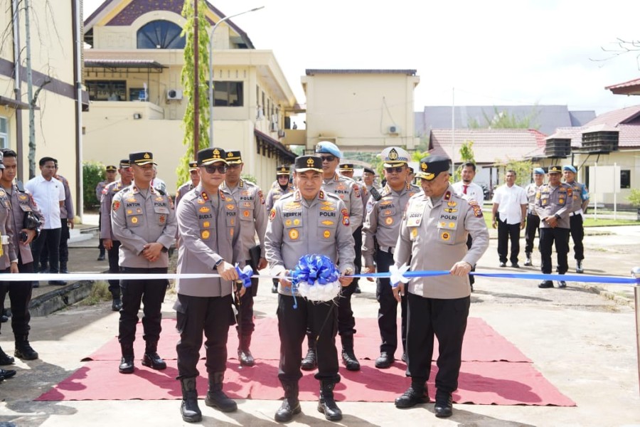 Kapolda Riau Resmian Lapangan Tembak Wira Satya Bengkalis