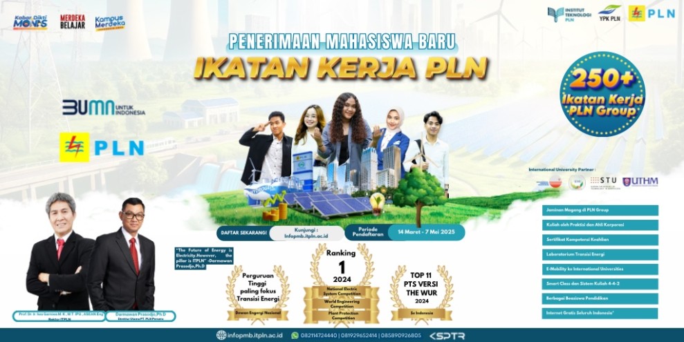 IT PLN Buka Pendaftaran 2025, Kuliah dengan Ikatan Kerja & Jaminan Rekrutmen PLN Group