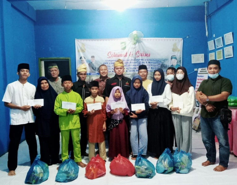 DPP LSM Peduli SDM Provinsi Riau Berikan Santunan Anak Yatim