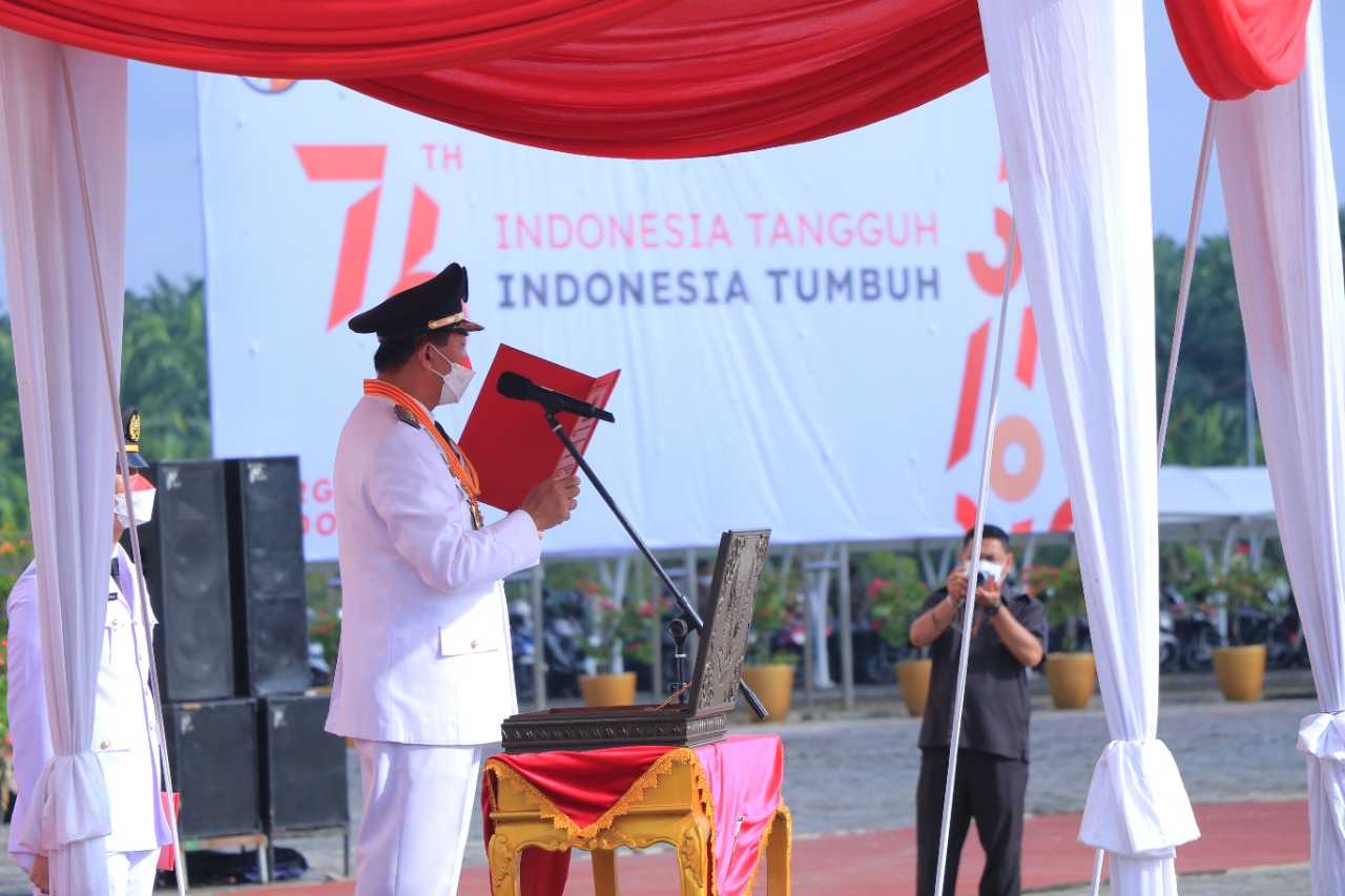 Wali Kota Pekanbaru Irup Upacara Peringatan HUT RI ke-76
