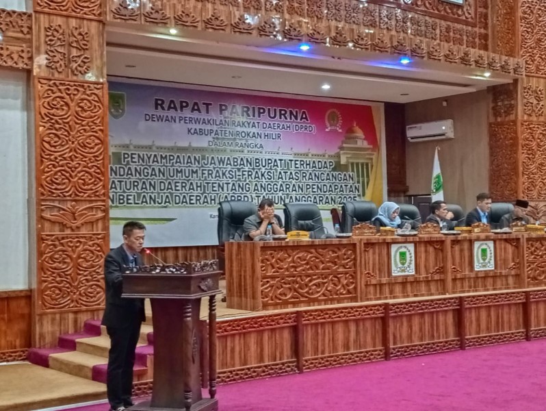 DPRD Rohil Ucapkan Terima Kasih Kepada Bupati Aprizal Sintong dan Wabup H Sulaiman