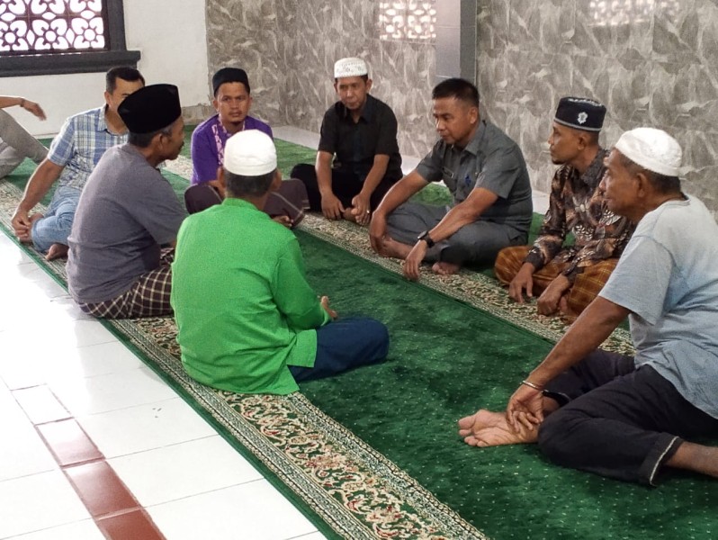 Jelang Safari Ramadhan, Bupati Kampar Kunjungi Masjid Baiturrahman Kampung Godang