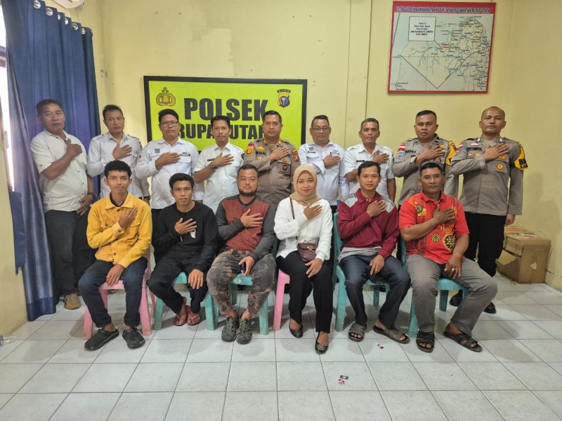 Polsek Rupat Utara Bersama Para Kades Bersinergi Lanjutkan Program Jagung Pipil