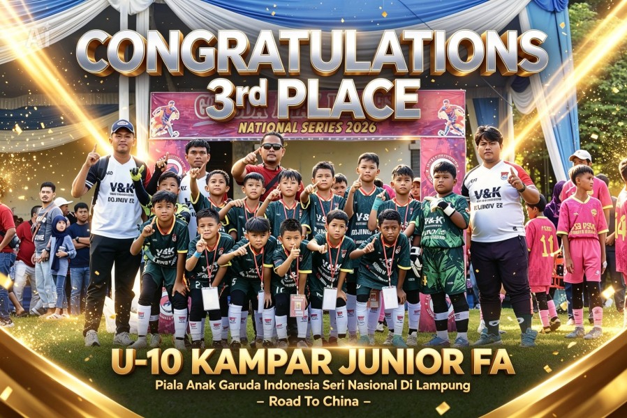 Raih Juara III, Tim Sepak Bola Kampar Junior FA U-10 Amankan Tiket ke China