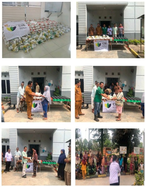Sambut Idul Fitri, PT PKS Bagikan 200 Paket Sembako untuk Warga Dusun Meranti