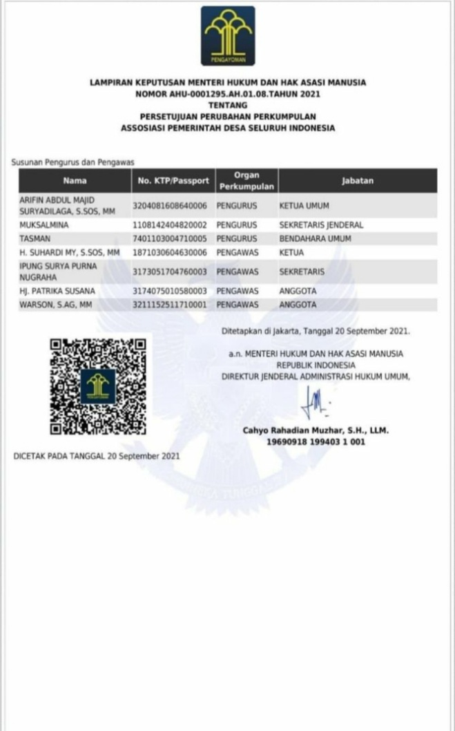 DPP APDESI  Arifin Abdul Majid , Ingatkan Kepala Desa di Riau  Hati Hati ?