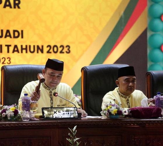 Ketua DPRD Pimpin Rapat Paripurna Istimewa Harii Jadi Ke-73 Kabupaten Kampar