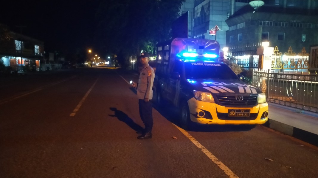 Polsek Bengkalis Patroli di Bulan Ramadan Antisipasi Balap Liar saat Salat Subuh