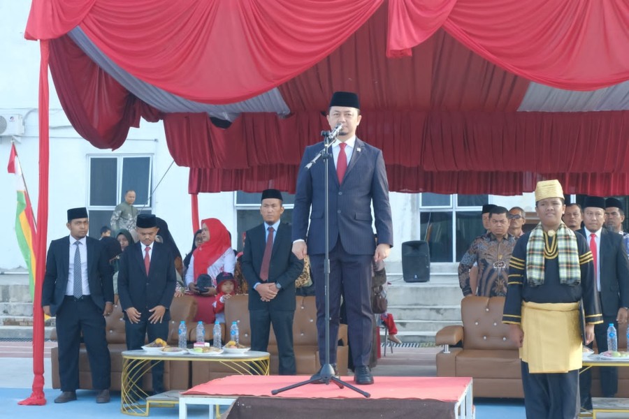Syahrul Aidi Pimpin Upacara HUT RI di Hayfalah Boarding School, Berikut Pesan Kemerdekaannya