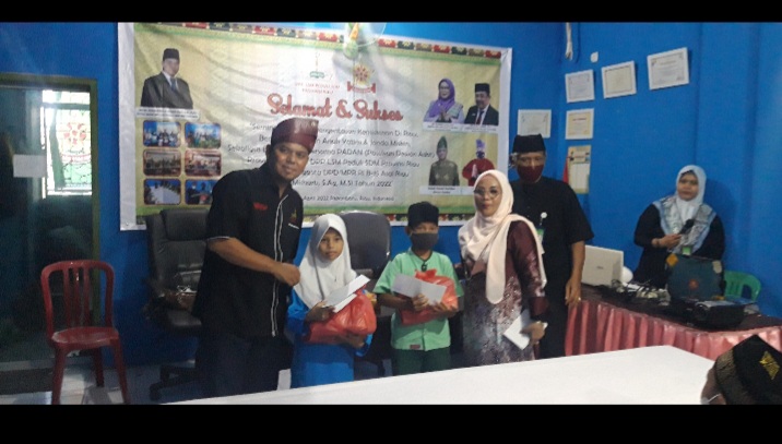 DPP LSM Peduli SDM Riau Bersama Anggota DPD RI , Bukber dan Santuni Anak Yatim serta Janda Miskin
